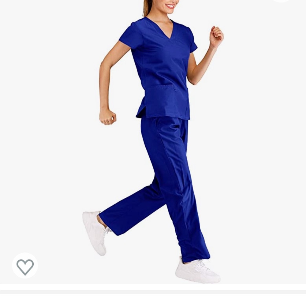 Royal Blue Scrubs, size large